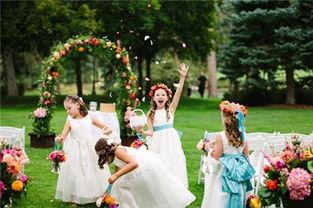 婚礼花童撒花视频,婚礼花童撒花瞬间，见证甜蜜爱情